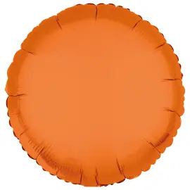 Rund Folieballong Neonoransje