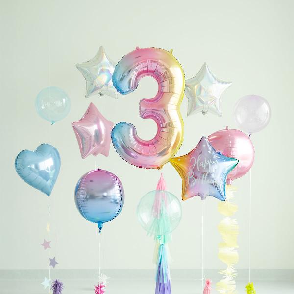 Tallballong Regnbue Pastell 86 cm