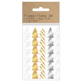 Skimrende Gaveb&aring;nd Juletr&aelig;r 2 m
