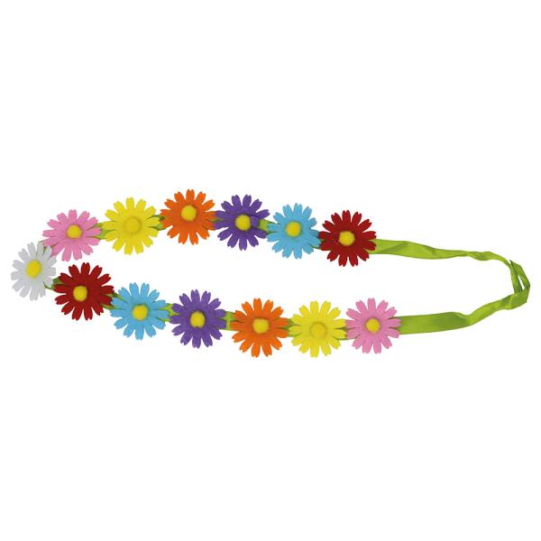 Hårbånd med Flerfargede Blomster