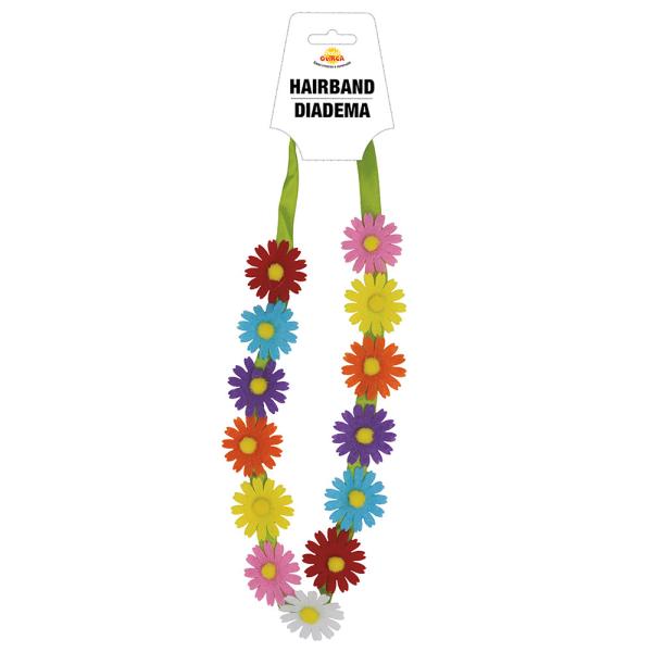 Hårbånd med Flerfargede Blomster