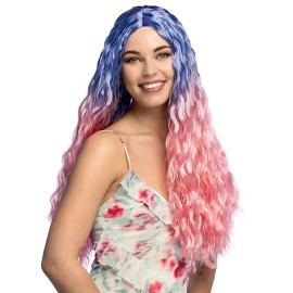 B&oslash;lget Parykk Rosa/Bl&aring;