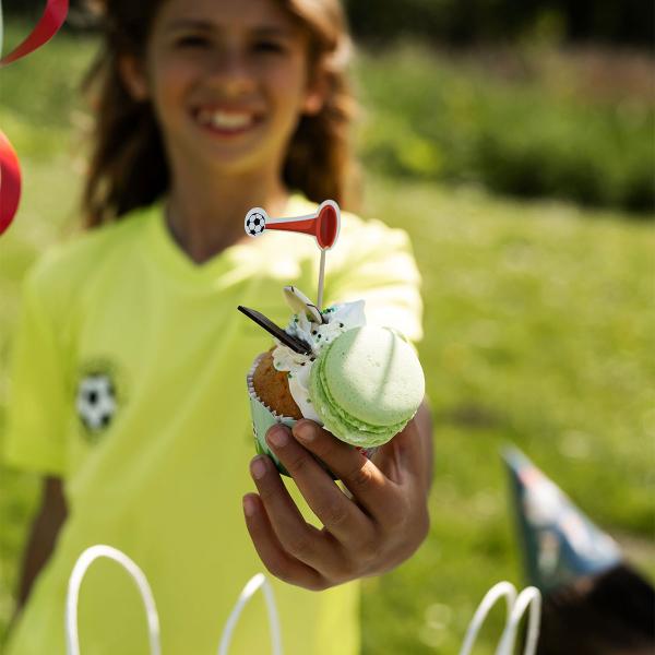 Cupcake Sett Fotballbursdag 12-pakning