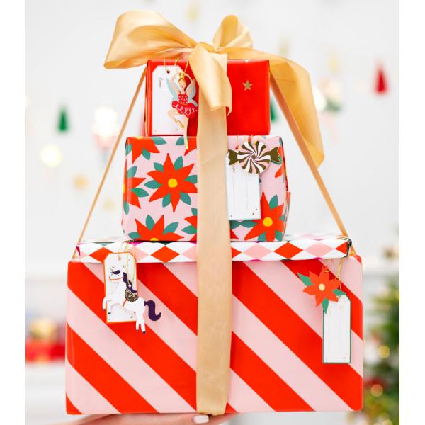 Juleetiketter Santa Mix