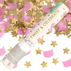 Konfettikanon Katter & Stjerner 20 cm