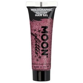 Moon Glitter Holografisk Glitter Hårgelé Rosa