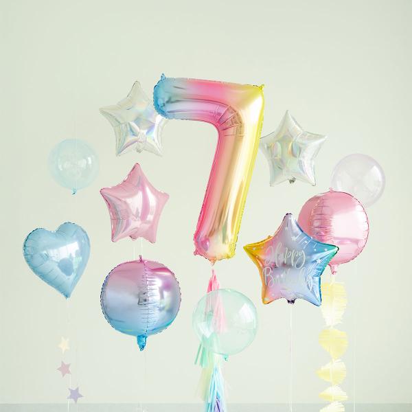 Tallballong Regnbue Pastell 86 cm