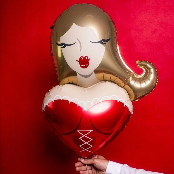 Folieballong Jente 57 x 74,5 cm