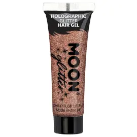 Moon Glitter Holografisk Glitter H&aring;rgel&eacute; Rosegull