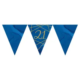 21 Års Vimpelgirlander Marineblå