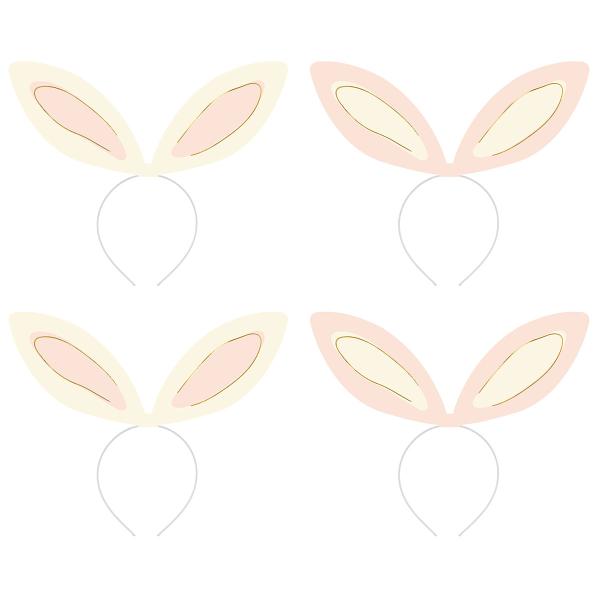 Hårbøyle med Kaninører 4-pakning