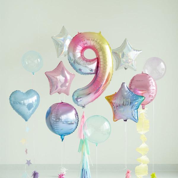 Tallballong Regnbue Pastell 86 cm