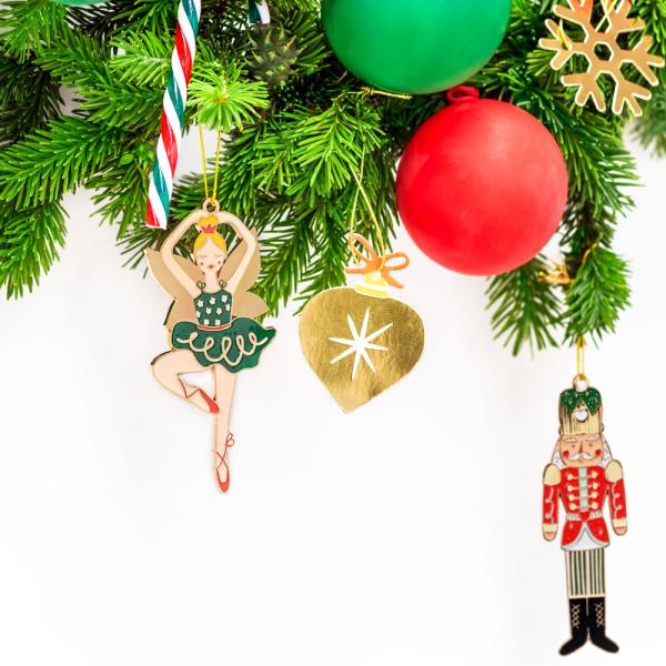 Nøtteknekker Rød Juletrepynt