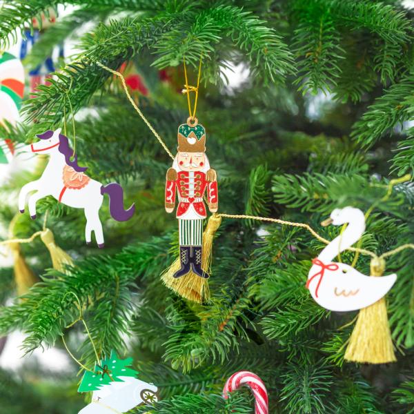 Nøtteknekker Rød Juletrepynt