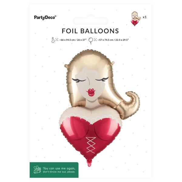 Folieballong Jente 57 x 74,5 cm