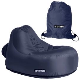 Softybag Barnelenestol Marinebl&aring; 85 x 88 x 70 cm