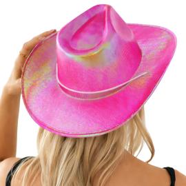 Cowboyhatt Iriserende Rosa
