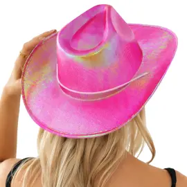 Cowboyhatt Iriserende Rosa
