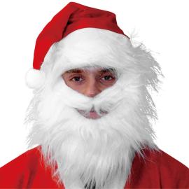 Nisselue med Skjegg Hvit/R&oslash;d