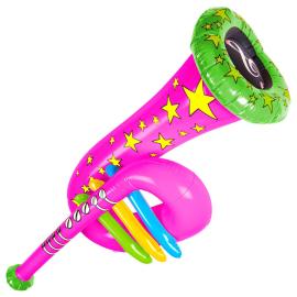 Rosa Oppblåsbar Tuba