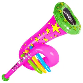 Rosa Oppblåsbar Tuba