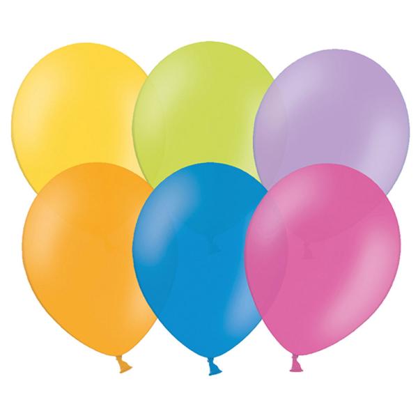 Små Latexballonger Pastell Mix 100-pakning