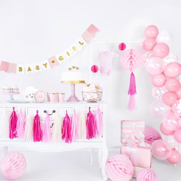 Små Pastell Baby Rosa Latexballonger 100-pakning