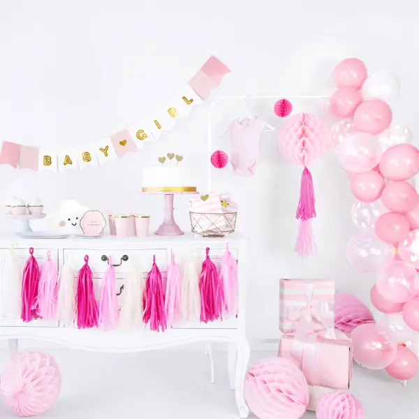 Små Pastell Baby Rosa Latexballonger 100-pakning