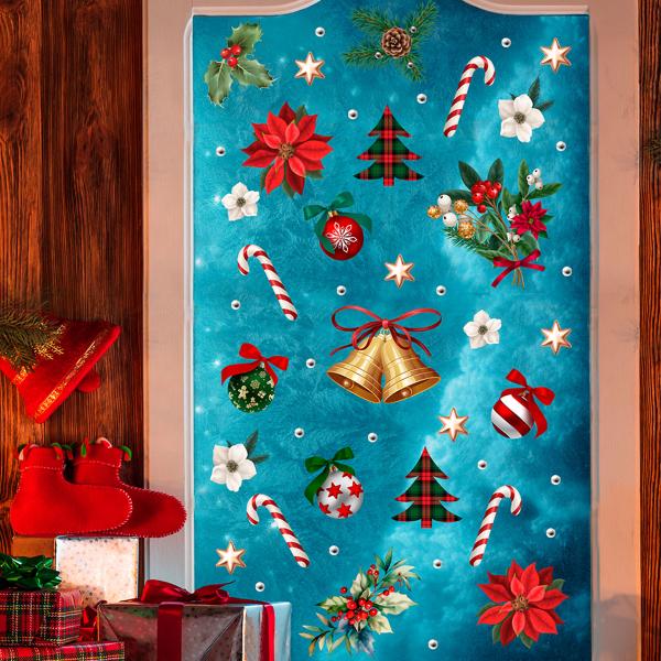 Vindusklistremerker med Julemotiv