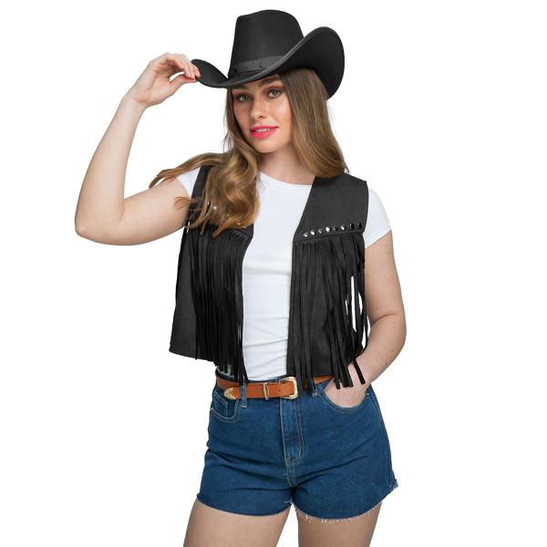 Cowboyvest Svart