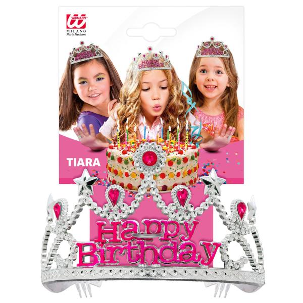 Sølv Tiara Happy Birthday
