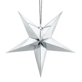 Julestjerne Sølv 70 cm