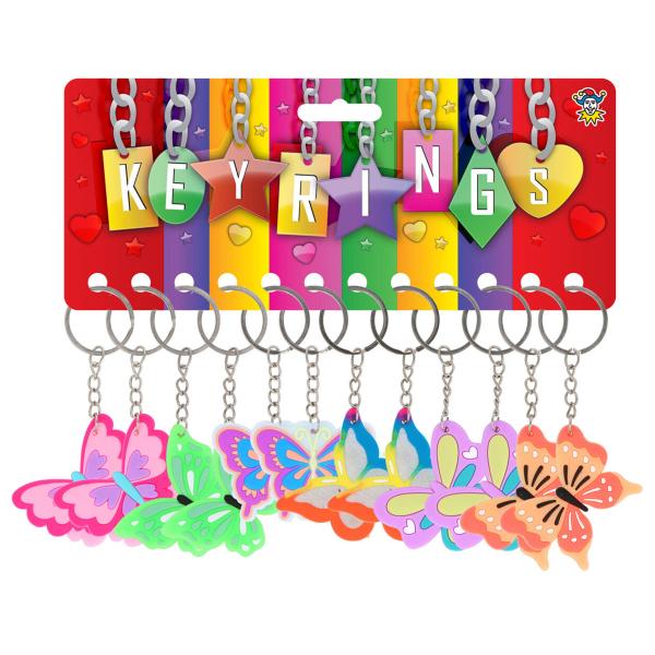 Sommerfugl Nøkkelring