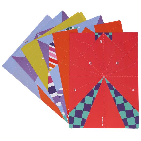 DIY Papirfly Stripetastic 12-pakning