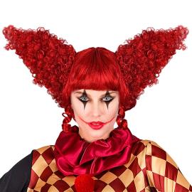 Vintage Klovneparykk Rød