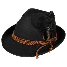Tyrolerhatt Oktoberfest Svart