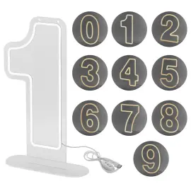 LED Neon Tall Hvit 50 cm