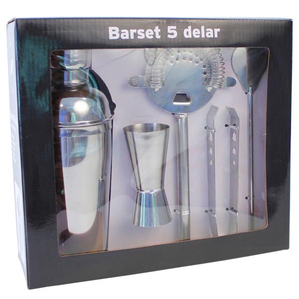 Bartendersett Sølv 5-pakning