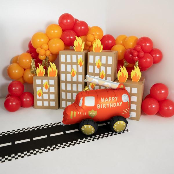 Happy Birthday Folieballong Brannbil