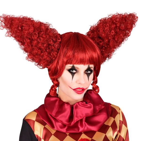 Vintage Klovneparykk Rød