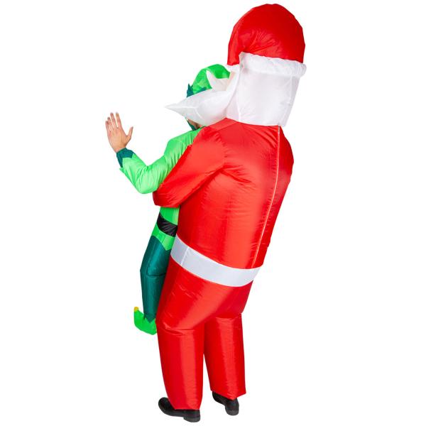 Oppblåsbar Carry Me Drakt Julenissen og Nisse