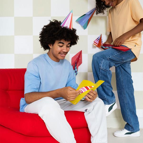 DIY Papirfly Stripetastic 12-pakning