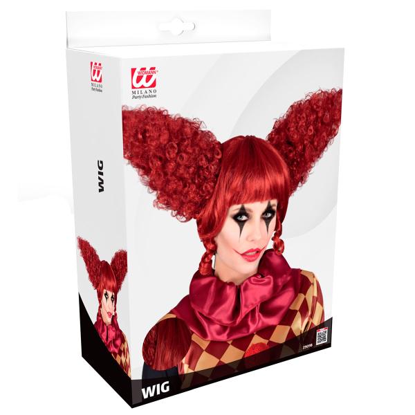Vintage Klovneparykk Rød