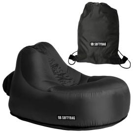 Softybag Barnelenestol Midnattssvart 85 x 88 x 70 cm