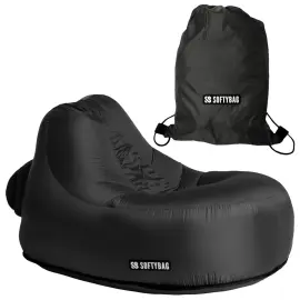 Softybag Barnelenestol Midnattssvart 85 x 88 x 70 cm