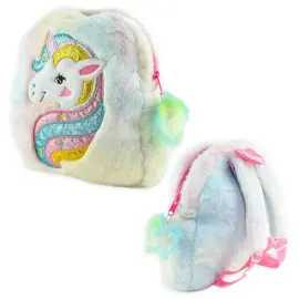 Ryggsekk Barn Fluffy Enhj&oslash;rning
