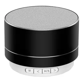 Rund Mini Bluetooth H&oslash;yttaler Svart
