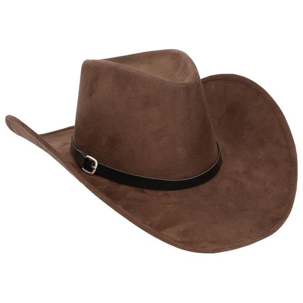Ville Vesten Brun Cowboyhatt