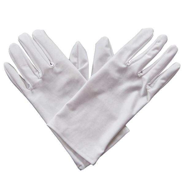Hvite Hansker 22 cm