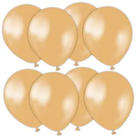 Latexballonger Metallic Gull 13 cm 25-pakning